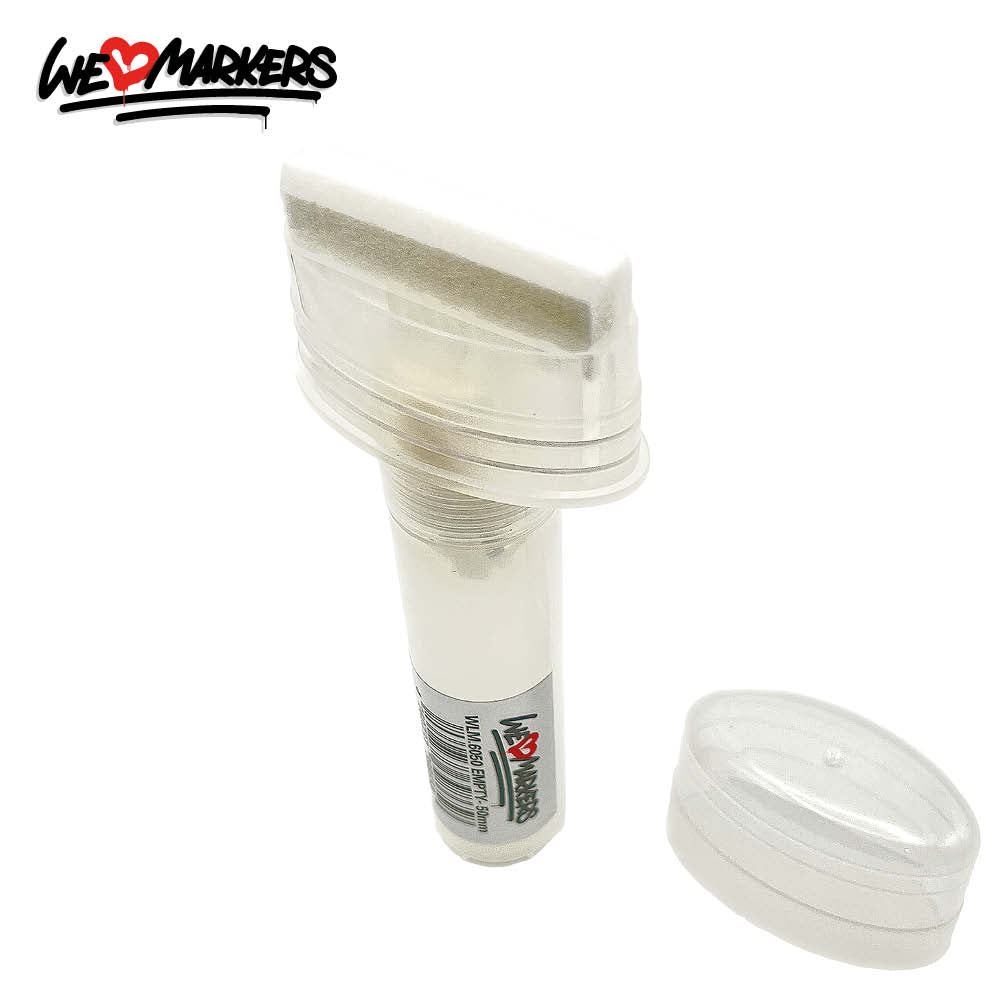 WLM 6050 EMPTY PUMP-ACTION MARKER PEN WITH 2 MIXING BALLS - 50MM BROAD