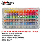 WLM ACRYLIC INK BRUSH-MARKER-SETS - 36 & 72 COLORS SET